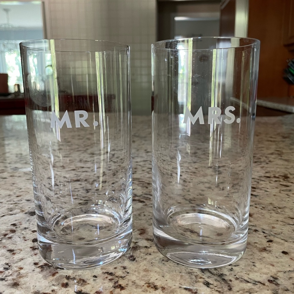 Kate Spade Lenox Mr & Mrs Glasses